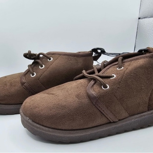 Highland Original Youth Brown Lace Up Fuax Boot VARIOUS SIZES - Picture 2 of 4